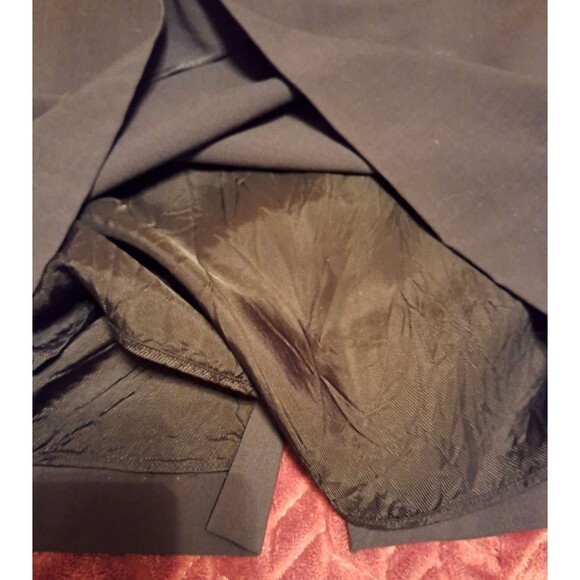 Armani Collezioni Womens Black Wool Zip Back Lined Pencil Skirt Size 10 - Picture 5 of 12